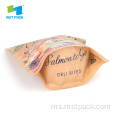 Percetakan Kraft Paper Stand Up Pouch Food Bag